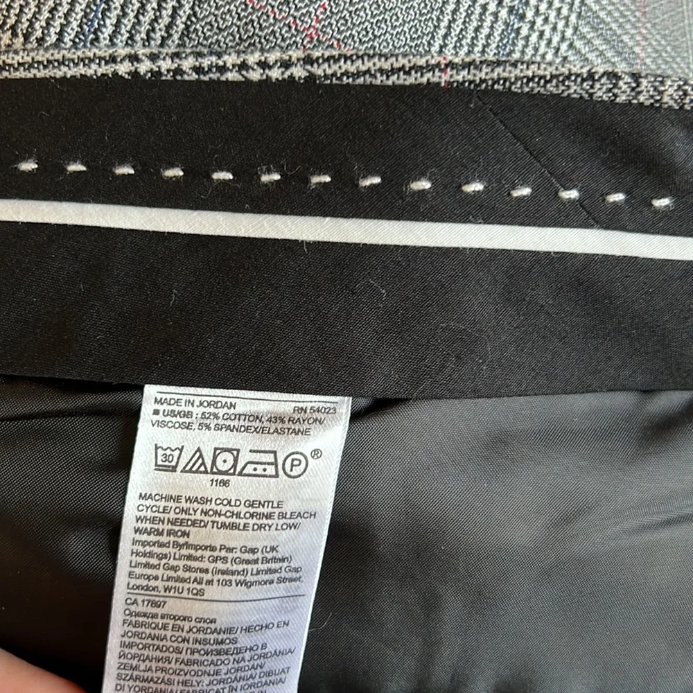 Banana Republic Sloan Plaid High-Rise Dress Pant Crop Trouser, 20 Short - Picture 11 of 11